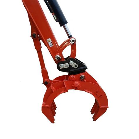 mini excavator log grapples|mini excavator mechanical grapple.